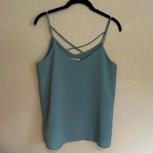 Active USA Blue Strappy Tank Top